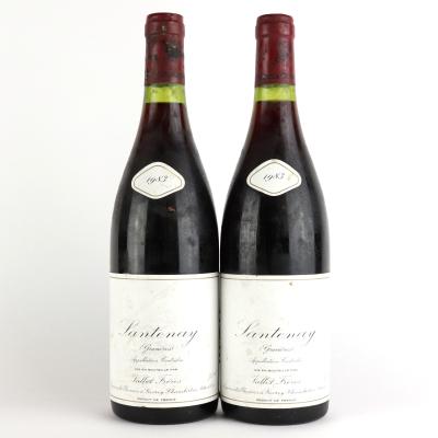 Vallet Gravières 1983 Santenay 1er-Cru 2x75cl