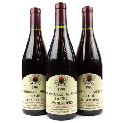 Dom. B.Serveau Sentiers 1998 Chambolle-Musigny 1er-Cru 3x75cl