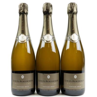 Louis Roederer 2013 Vintage Champagne 3x75cl