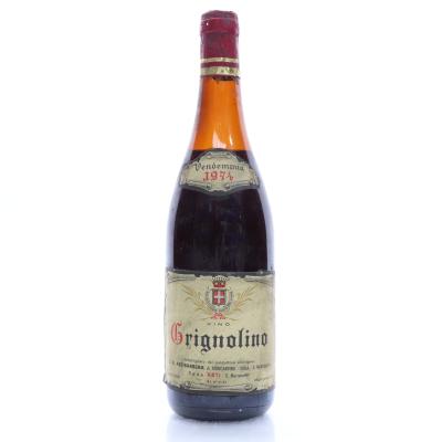 Astibarbera Grignolino 1974 Piemonte