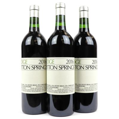 Ridge Lytton Springs 2016 Sonoma 3x75cl