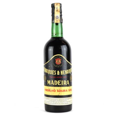 Henriques & Henriques Solera 1898 Verdelho Madeira