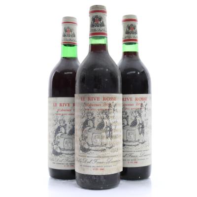 Villa Dal Ferre Le Rive Rosse Cabernet 1972 & 1978 Colli Berici / 3 Bottles