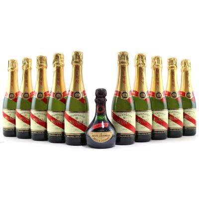 Mumm Cordon Rouge Brut NV Champagne 10x37.5cl And Moet & Chandon Petite Liquorelle 20cl