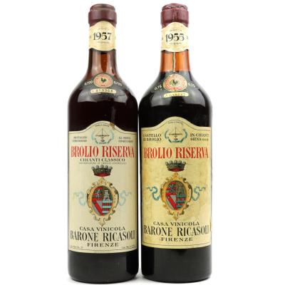 Ricasoli \"Broliio\" 1955 & 1957 Chianti Classico Riserva / 2 Bottles