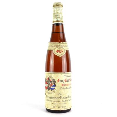 F.K.Schmitt Niersteiner Kranzberg Riesling Auslese Christwein-Eiswein 1970 Rheinhessen Eiswein