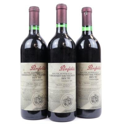 Penfolds Bin 707 Cabernet Sauvignon 1991 South Australia 3x75cl