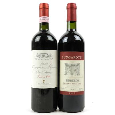 Assorted 1997 Italian Red Wines 2x75cl