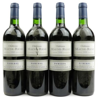 Ch. Mayne-Rene 1998 Pomerol 4x75cl