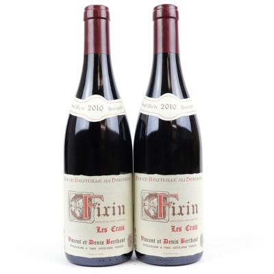 V.&D.Berthaut Les Crais 2010 Fixin 2x75cl