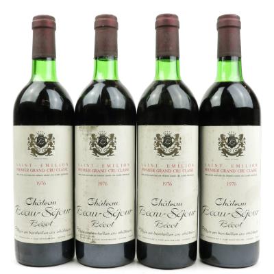 Ch. Beau-Sejour 1976 St-Emilion 1er Grand Cru 4x73cl