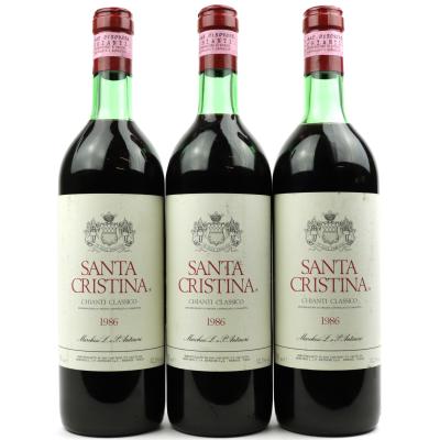 Santa Cristina 1986 Chianti Classico 3x75cl