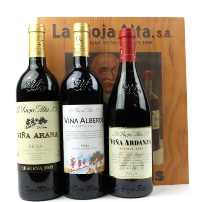 La Rioja Alta Selection 1998, 1999 & 2011 Rioja Reserva 3x75cl / Giftset