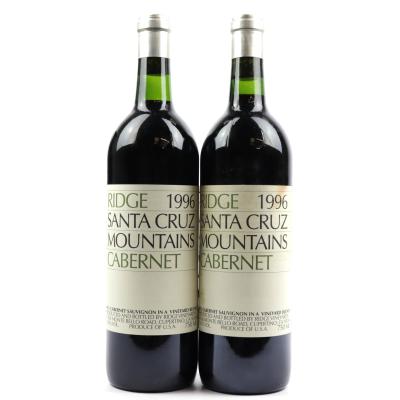 Ridge Cabernet 1996 Santa Cruz Mountains 2x75cl