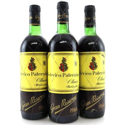 Federico Paternina 1964 Rioja Gran Reserva 3x75cl