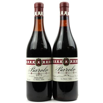 Barolo 1974 & 1975 2x75cl