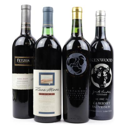 Assorted Californian Red Wines 4x75cl