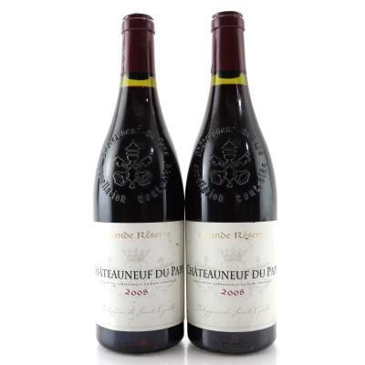 P.de Saint-Cyrille 2008 Chateauneuf-Du-Pape 2x75cl