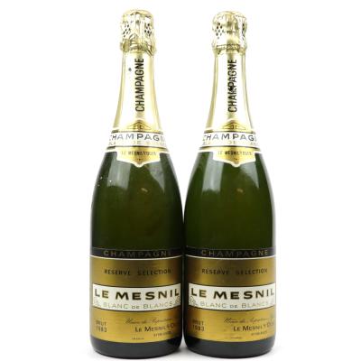 Le Mesnil Blanc-De-Blancs Brut 1983 Vintage Champagne 2x75cl