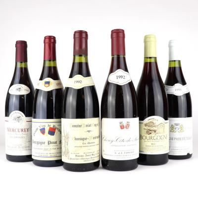 Assorted 1990s Burgundian Pinot Noir 6x75cl