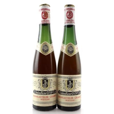 Deinhard Bernkasteler Graben Spatlese 1957 Mosel / 2 Half Bottles