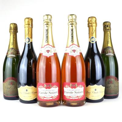 Assorted Brut & Rose NV Champagne 6x75cl