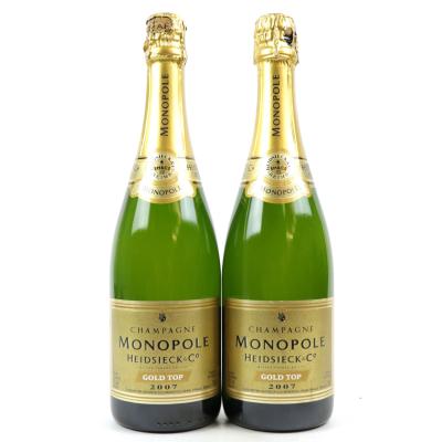 Heidsieck Monopole Gold Top Brut 2007 Vintage Champagne 2x75cl