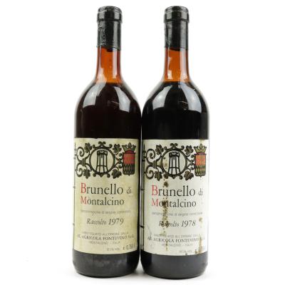 Fontevino 1978 & 1979 Brunello di Montalcino 2x75cl