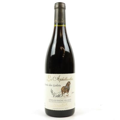 Les Aphillanthes Cuvee Des Galets 2001 Cotes Du Rhone Villages