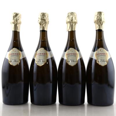 Gosset Grand Blanc De Blancs NV Champagne 4x75cl