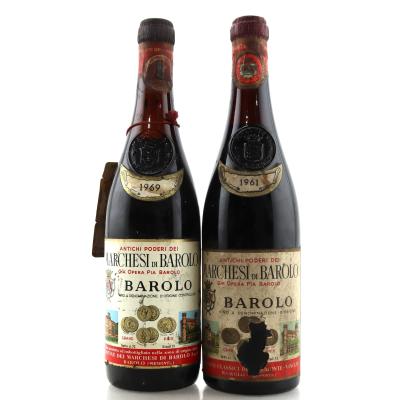 Marchesi Di Barolo 1961 & 1969 Barolo 2x72cl