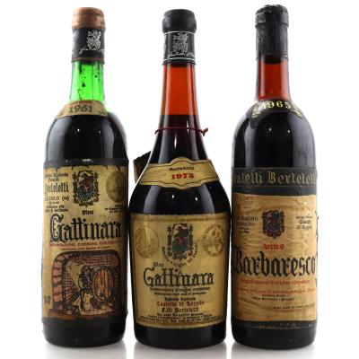 Berteletti Selection 1961, 1965 & 1973 Piedmont 3x72cl