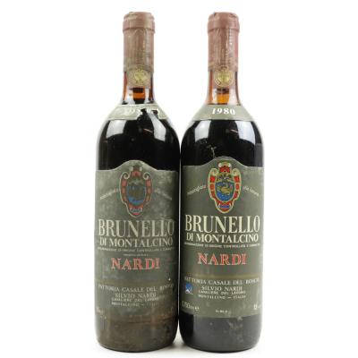 S.Nardi 1980 & 198* Brunello di Montalcino 2x75cl