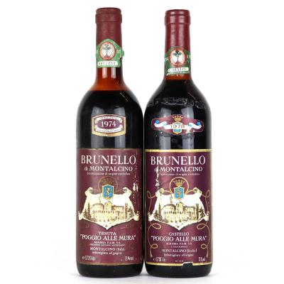 Castello Poggio Alle Mura 1974 & 1978 Brunello di Montalcino / 2 Bottles