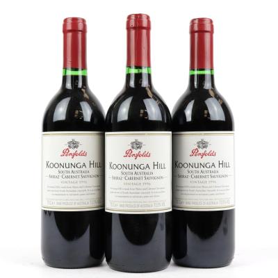 Penfolds Koonunga Hill Shiraz Cabernet Sauvignon 1996 South Australia 3x75cl