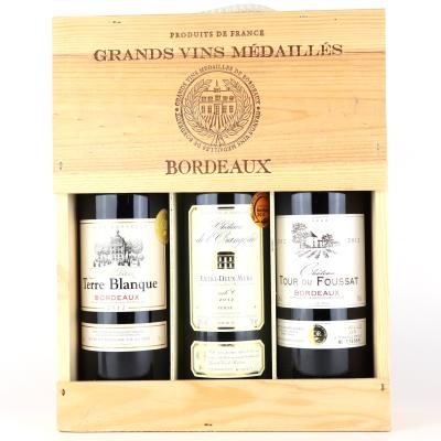 Assorted 2012 Bordeaux 3x75cl / Grands Vins Medailles