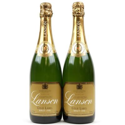 Lanson Gold Label Brut 1990 Vintage Champagne 2x75cl