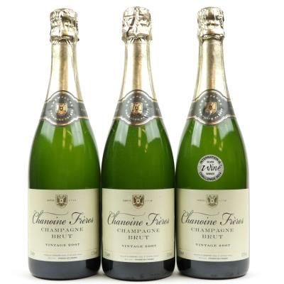 Chanoine Freres Brut 2007 Vintage Champagne 3x75cl