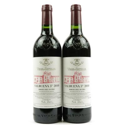 Vega Sicilia Valbuena 5 Ano 2010 Ribera Del Duero 2x75cl