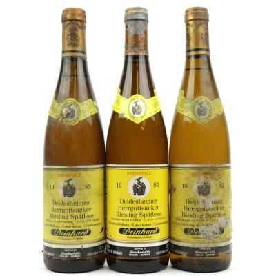 Deinhard Deidesheimer Herrgottsacker Riesling Spatlese 1983 Rheinpfalz 3x75cl