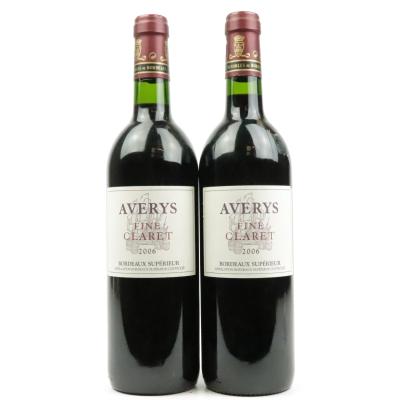 Averys Fine Claret 2006 Bordeaux Superieur 2x75cl