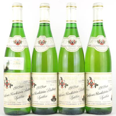 Winzerverein Ockfener Bockstein Riesling Spatlese 1989 Mosel 4x75cl