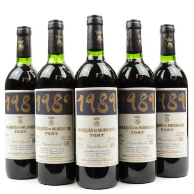 Marques De Murrieta Ygay 1989 Rioja Reserva Especial 5x75cl