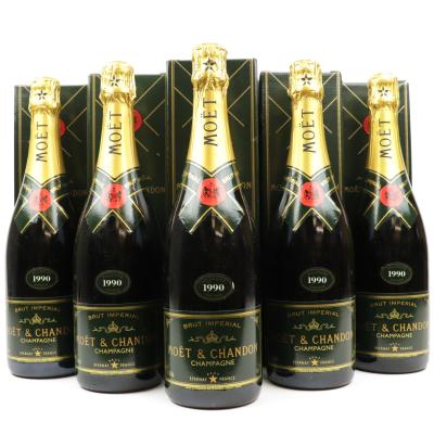 Moet & Chandon 1990 Vintage Champagne 5x75cl