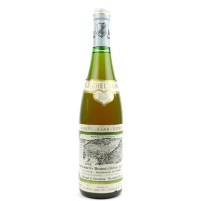 J.Lauerburg Bernkasteler Bratenhofchen Riesling Auslese 1976 Mosel