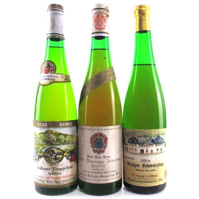 Assorted Wines 1962 Mosel 3xBottles