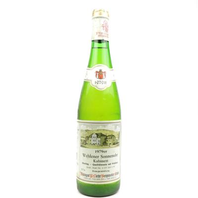 P.Licht-Bergweiler Erben Wehlener Sonnenuhr Riesling Kabinett 1979 Mosel