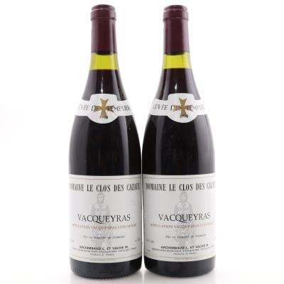 Dom. Le Clos Des Cazaux Cuvee Des Templiers 1990 Vacqueyras 2x75cl