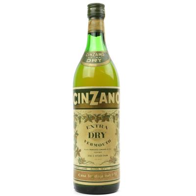 Cinzano Bianco Extra Dry Vermouth 1 Litre / Circa 1960s