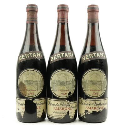 Bertani Recioto Della Valpolicella 1962 Verona Classico Superiore 3x72cl